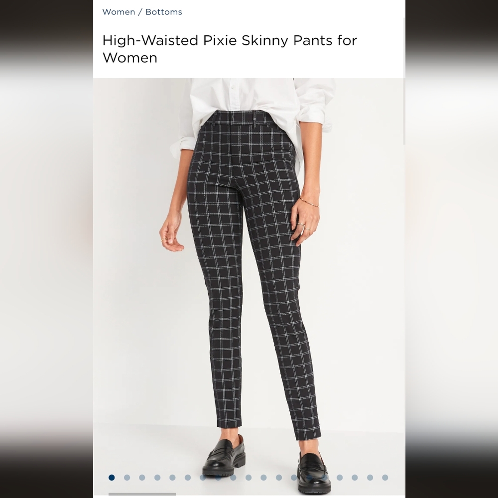 Old Navy Grid Pixie Pants